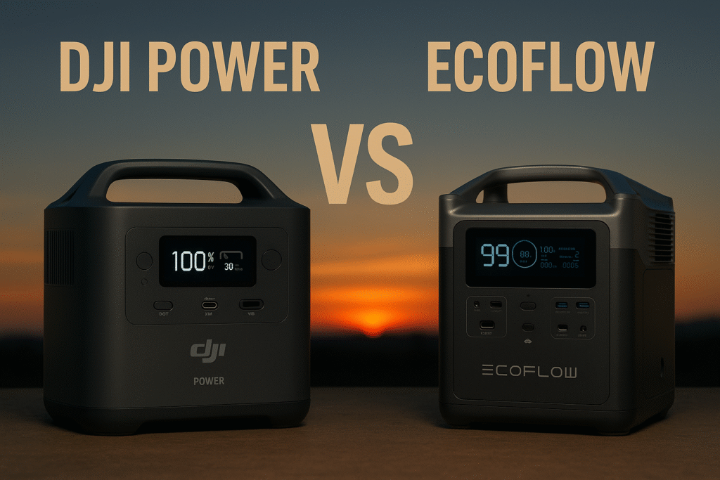 DJI Power un EcoFlow uzlādes staciju salīdzinājums – kuru izvēlēties profesionālai filmēšanai un mobilajai enerģijai